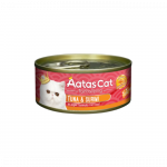 Aatas Cat Tantalizing Tuna-Surimi begrūdis, drėgnas maistas katėms, 80 g