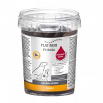 Platinum Fit-Sticks kramtomosios lazdelės &scaron;unims su vi&scaron;tiena ir triu&scaron;iena, 300 g