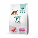 OPTIMEAL&trade; Visavertis pa&scaron;aras suaugusioms jautraus vir&scaron;kinimo katėms su ėriena, 4 kg