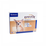 Virbac Effitix XS 26,8 mg/240 mg užla&scaron;inamasis tirpalas &scaron;unims 1,5-4 kg, N4