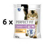 Sausas ėdalas PERFECT FIT kačiukams su vi&scaron;t. 750g x 6 vnt. pakuotė
