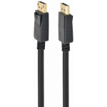 Gembird DisplayPort kabelis CC-DP2-6 1.8 m, 4K UHD 60 Hz, 2 x DisplayPort, juodas