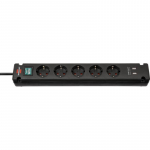 Prailginimo laidas Bremount 5 lizdai 2 x USB prievadai 3 m 1150660315 BRENNENSTUHL