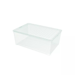 Dėžutė su dangteliu Textile Box 45L 59,6x39,4x23cm skaidrus 0803008001 Curver