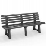 Sodo suoliukas Olimpia 150x53x77cm pilkos spalvos 16894 BICA