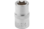 E16 Torx galvutė JCB JCB-54616 1/2" kvadratas CrV plienas