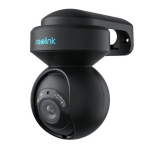 Lauko i&scaron;mani 5 MP PTZ WiFi stebėjimo kamera su judesiu įsijungiančiais prožektoriais ir dvipusiu garsu Juoda E540-B WCEO5MP06PTAFB Reolink