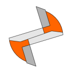 Frezo peilis, CMT, 911.160.11, S=8mm; D=16mm; I=20mm; L=57,2mm; Z=2; Medžiagos: medis; A&scaron;menų medžiaga: HW