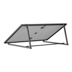 EcoFlow Adjustable Solar Panel Bracket EFA-DJUST saulės modulio laikiklis 400W reguliuojamas kampas sieninis montavimas Pilka