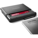 Axagon SSD adapteris ADSA-CC USB-C 10Gbps, M.2 NVMe, SATA, 0.1m, maitinimo adapteris, USB-C kabelis