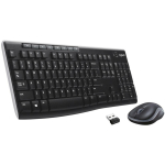 Logitech klaviatūra belaidis komplektas 920-004508, 10 m, QWERTY, juoda, 36 mėnesių baterijos veikimo laikas, 3 mygtukai