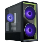 Lian Li Miditower G99.LAN217INFX.00, 2x USB 3.0, 5 ventiliatorių, 2.5" SSD, 3.5" HDD, 380 mm GPU, juodas