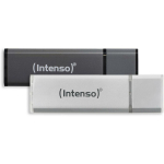 Intenso USB atmintinė 3521480 2x32GB, 2x32 GB, USB 2.0, Skaitymo greitis 28 MB/s, Ra&scaron;ymo greitis 6.5 MB/s, Aliuminis
