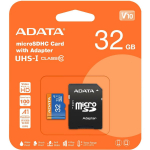 Adata atminties kortelė micro SDHC AUSDH32GUICL10A1-RA1 32GB, skaitymo greitis 85MB/s, ra&scaron;ymo greitis 25MB/s, UHS-I, Class 10