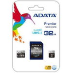 Adata atminties kortelė ASDH32GUICL10-R 32GB, skaitymo greitis 30 MB/s, ra&scaron;ymo greitis 10 MB/s, SDHC, Klasė 10, juoda/mėlyna