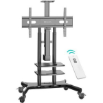 Onkron TV stovas TS1881E-B, ekrano dydis 127-218 cm, maksimali apkrova 105.9 kg, auk&scaron;čio reguliavimas 1350-1650 mm, 2 lentynos