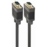 Gembird VGA kabelis CC-PPVGA-10M-B 10 m, VGA (D-Sub) vyri&scaron;kas/vyri&scaron;kas, juodas, pakuotės svoris 865 g