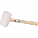 Guminis plaktukas, baltas, medinė rankena 900g KRT904006 KREATOR
