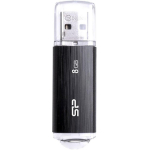 Silicon Power Ultima U02 Pendrive SP008GBUF2U02V1K, 8 GB, USB 2.0, juodas, atmintis, Plug and Play, CE/FCC/BSMI/RoHS