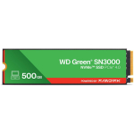 WD Green WD SN3000 NVMe SSD WDS500G4G0E-00CPS0, 500 GB, M.2 2280, PCIe 4.0, 5000 MB/s skaitymas, 4100 MB/s ra&scaron;ymas, QLC 3D NAND