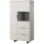 Cama Meble Vitrina ALMA 400008, 900mm, 415mm, 1700mm, 2 durys, 5 lentynos, MDF, sieninis, ka&scaron;myro spalva
