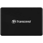 Transcend atminties kortelių skaitytuvas TS-RDC8K2, USB 3.1 Gen 1, USB Type-C, SD/microSD/CompactFlash, LED indikatorius, juodas