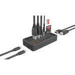 Icybox dokinimo stotis IB-DK4072M-CU31, 1x USB 3.2 Gen 2 Type C, 1x USB 3.1 Type A, 1x USB 3.2 Gen 2 Type A, 1x RJ-45