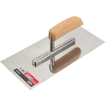 Awtools Stačiakampė mentelė AW28300, 270x130mm, 0.65mm, 110mm, nerūdijantis plienas, ergonomi&scaron;ka medinė rankena, metalinė mova
