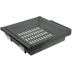 Gtv stalčius Elite su metaliniu krep&scaron;iu WG-KOSZM70-60, 700mm, 660-718mm, pilkas antracito, plienas, plastikas, pilnas i&scaron;traukimo