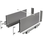 Gtv stalčius su push to open PB-AXISPRO-P2O-KPL400D, 330mm, 199mm, 40kg, plienas, pilnas i&scaron;traukimo, reguliuojamas