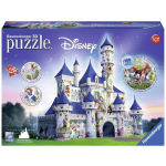 Ravensburger 3D dėlionė 12587, 216 vnt., 45 cm x 27 cm, plastikas, Disney Castle, Easy Click, nuo 12 m.