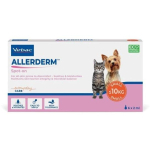 Virbac Allerderm Spot On DLZVIBPIE0008, 6x2ml, skystis, odos ir kailio priežiūra, mažiems &scaron;unims 2,5-10kg, katėms, &scaron;unims