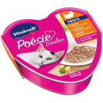 Vitakraft &Scaron;lapias maistas katėms Poesie Creation SOS DLKVKAKAM0014, 85 g, kalakutiena, sūris, 8% baltymų, 5% riebalų, be cukraus