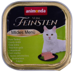 Animonda &scaron;lapias maistas katėms Vom Feinsten Mildes Menu Mono Turkey DLZANMKMK0201, 100g, 11.2% baltymų, 5% riebalų, kalakutiena