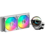 Ocypus Sigma L24 ARGB skysčio au&scaron;inimo sistema Sigma-L24-WH2AAWWN00X-GL, 2x120mm, 500-2000rpm, 29dB, 73cfm, 2.4W, 2.4" IPS ekranas