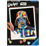 Ravensburger CreArt Star Wars Darth Vader 23731, tapyba pagal skaičius, 30x24cm, akriliniai dažai, teptukas, instrukcija