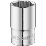 Facom galvutė S.17GRP, 17mm, 1/2", 36mm, &scaron;e&scaron;iakampė, vidinis kvadratas, OGV