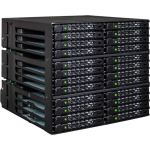 Icy Dock ToughArmor MB924IP-B, vidinis rėmas, 24x 2,5 col. SAS/SATA SSD/HDD, 3x 5,25 col., 6x MiniSAS HD SFF-8643, 12 Gbps