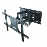Art televizoriaus laikiklis AR-87, 40-80", 60 kg, VESA 400x600 mm, sieninis, juodas, sukamas, 45&deg;