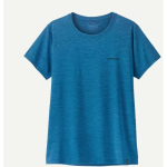 Patagonia Mar&scaron;kinėliai Women's Capilene Cool Daily Shirt 0198077771401, S, mėlyna, trumpomis rankovėmis, reguliarus kirpimas
