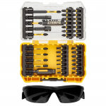 Antgalių rinkinys + akiniai (38 vnt.) DT70740T DEWALT