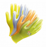 Nailono pir&scaron;tinės su poliuretano danga DRAGON MIX; RPOLICOLOR MIX 6 RAW-POL