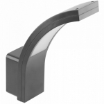 Fasadinis &scaron;viestuvas PARIS LED, 10W, 900lm, IP54, 140&deg;, 4000K, pilkas; LD-PAR10W40BC-10 GTV