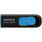 Adata USB atmintinė AUV128-256G-RBE 256 GB, USB 3.2 Gen 1, skaitymo greitis 100 MB/s, juoda, mėlyna