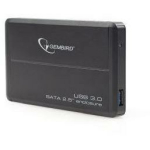 Gembird HDD dėklas 2.5" USB 3.0 EE2-U3S-2, juodas, 0.063 kg, suderinamas su 2.5" SATA HDD, suderinamas su Windows 8