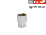 Tvardy Muciņa T00142-08, 1/2 colio, 8 mm, 6 ta&scaron;kų, chromo vanadžio plienas 50BV30, raižytas valdymo žiedas