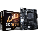 Gigabyte Pagrindinė plok&scaron;tė A520MKV21.1, palaiko AMD Ryzen 5000 seriją, 64 GB DDR4, PCIe Gen3 x4 M.2, GbE LAN, USB 3.2 Gen 1