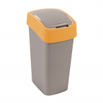 &Scaron;iuk&scaron;lių dėžė Flip Bin 45L sidabrinė/geltona 0802172535 CURVER