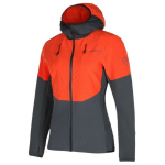 Striukė SESSION Tech Hoody W, LA SPORTIVA, 8020647198030, S, 363g, CARBON_CHERRY_TOMATO
