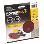 Smil&scaron;papīra disks &Oslash;150mm G60 (5gab.) POWERPLUS